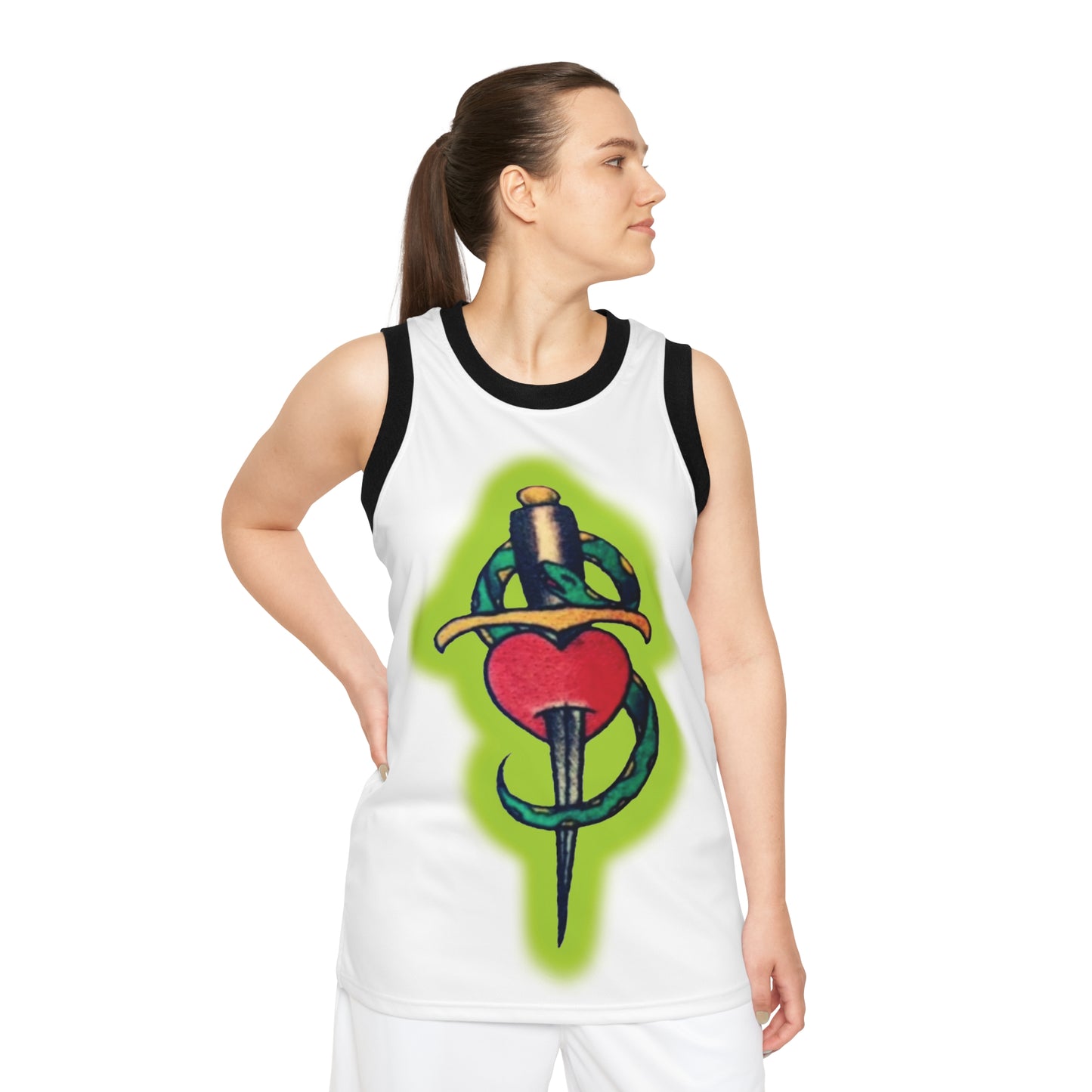 Valentine's Day Shawn Michaels Tattoo Basketball Jersey