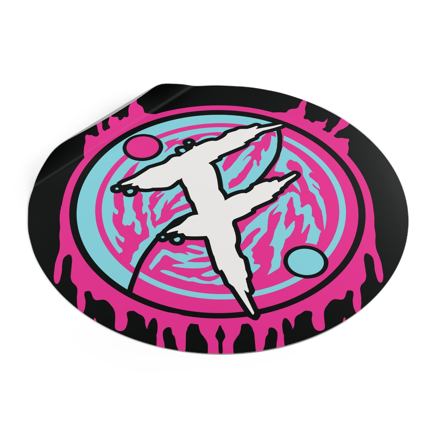 Vinyl Stickers FACADE Nin-Yang Splat Logo