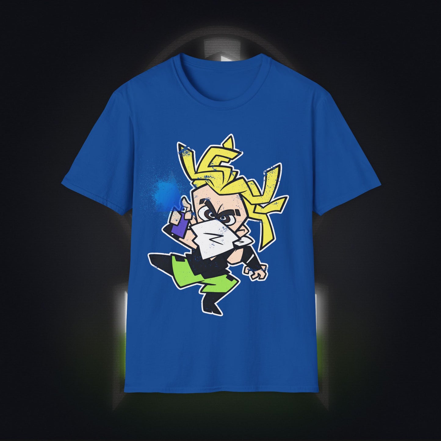NeonNinja Softstyle T-Shirt - #NeonNinja FACADE chibi graffiti tagger