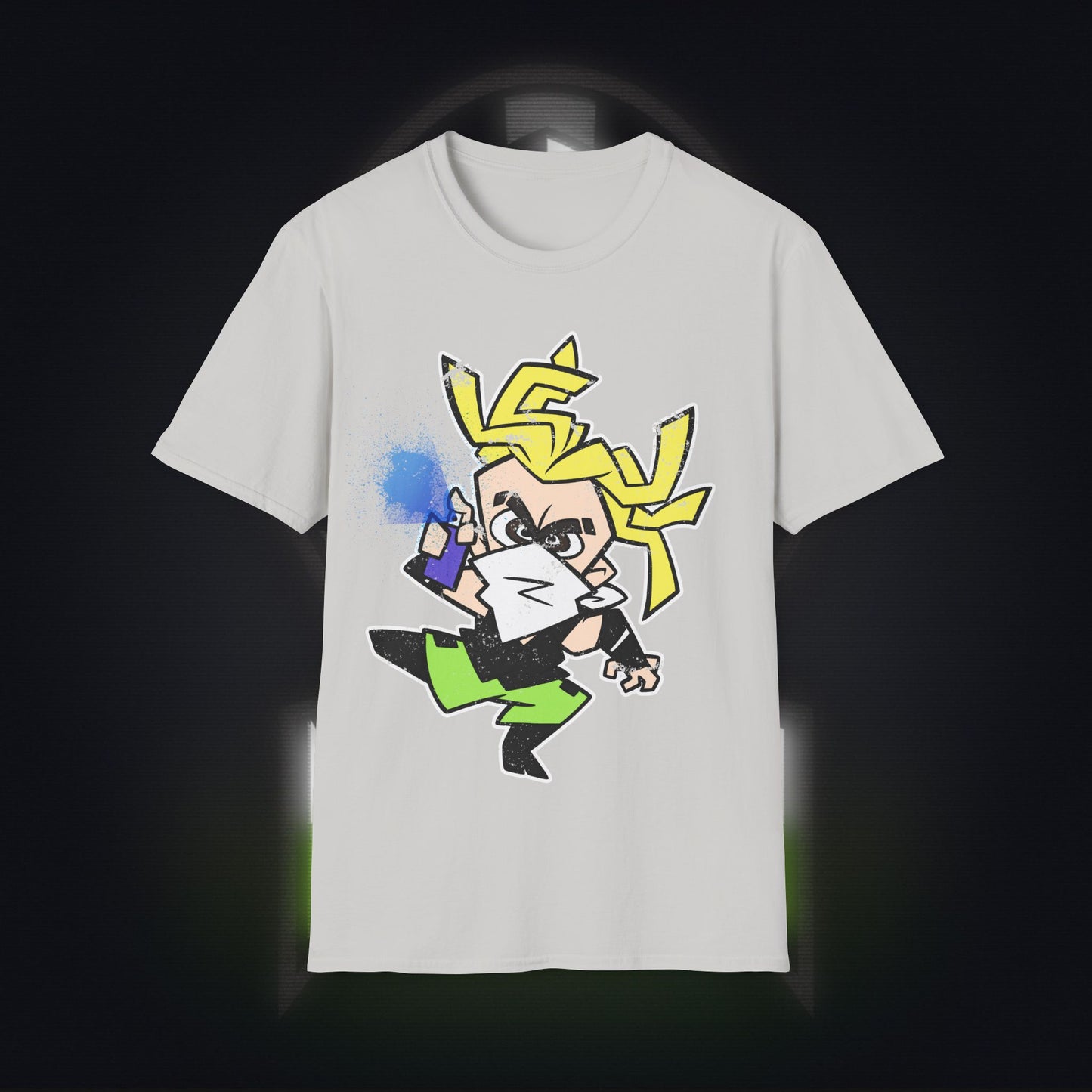 NeonNinja Softstyle T-Shirt - #NeonNinja FACADE chibi graffiti tagger