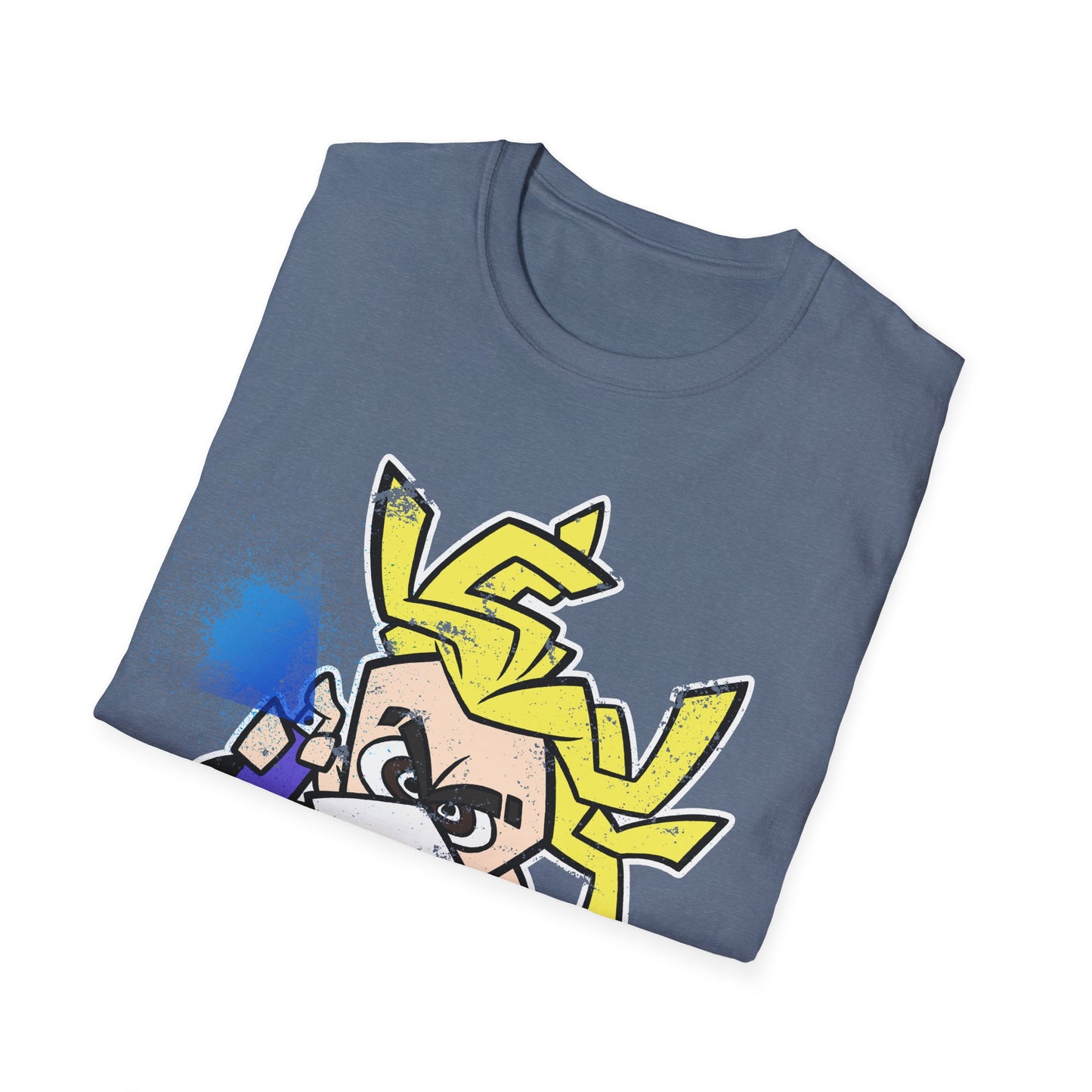 NeonNinja Softstyle T-Shirt - #NeonNinja FACADE chibi graffiti tagger