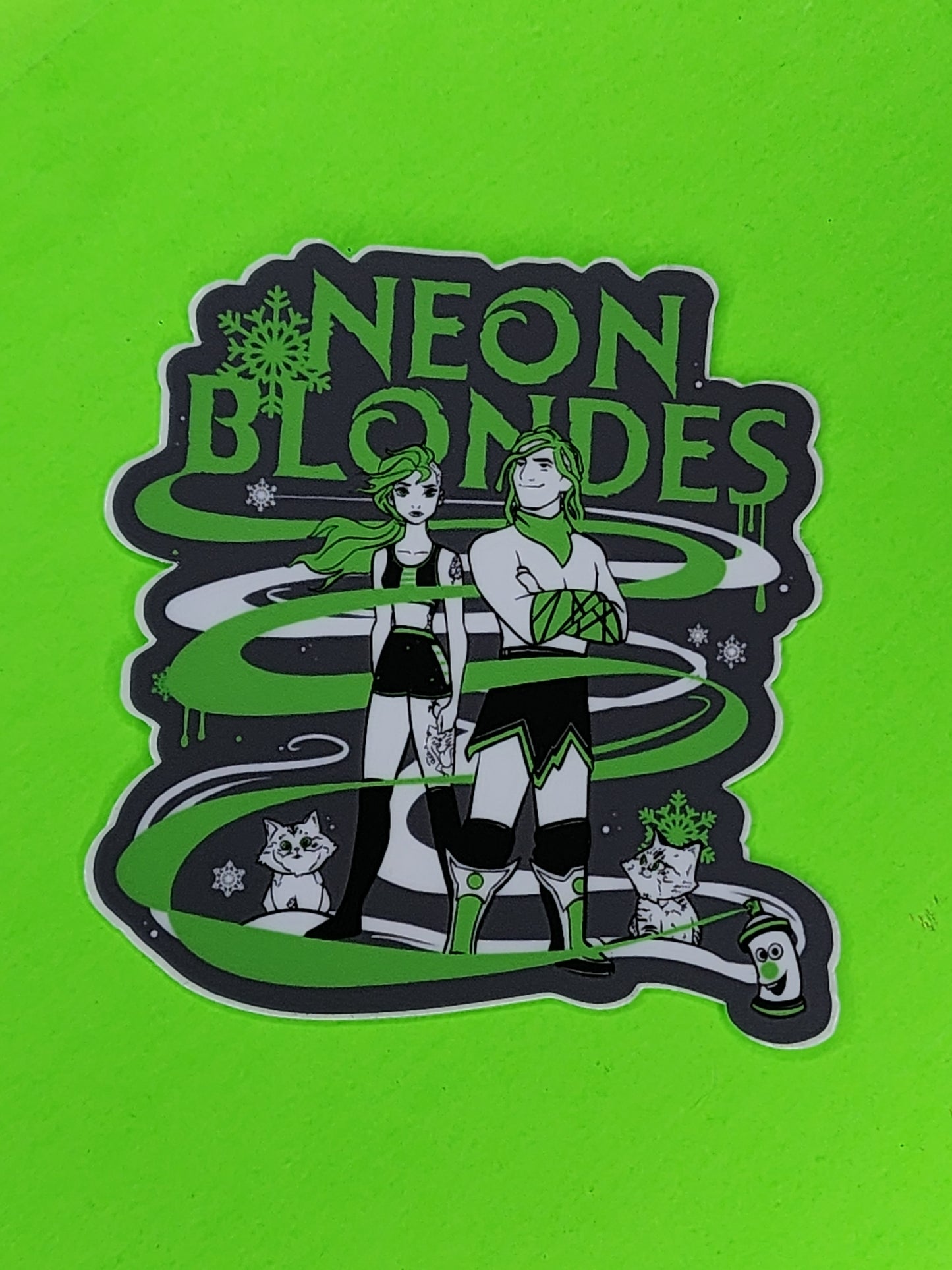 Neon Blondes Frozen Sticker
