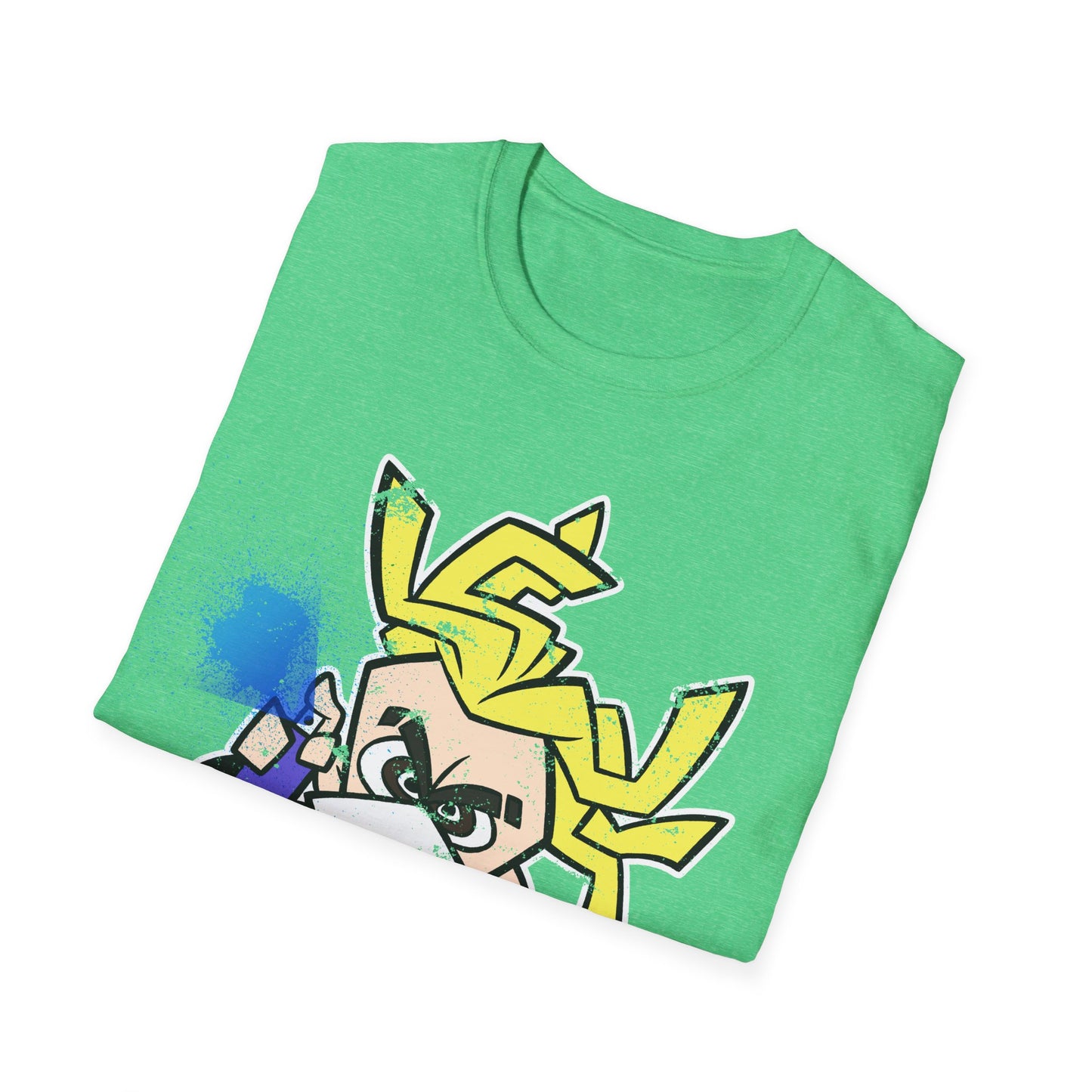 NeonNinja Softstyle T-Shirt - #NeonNinja FACADE chibi graffiti tagger
