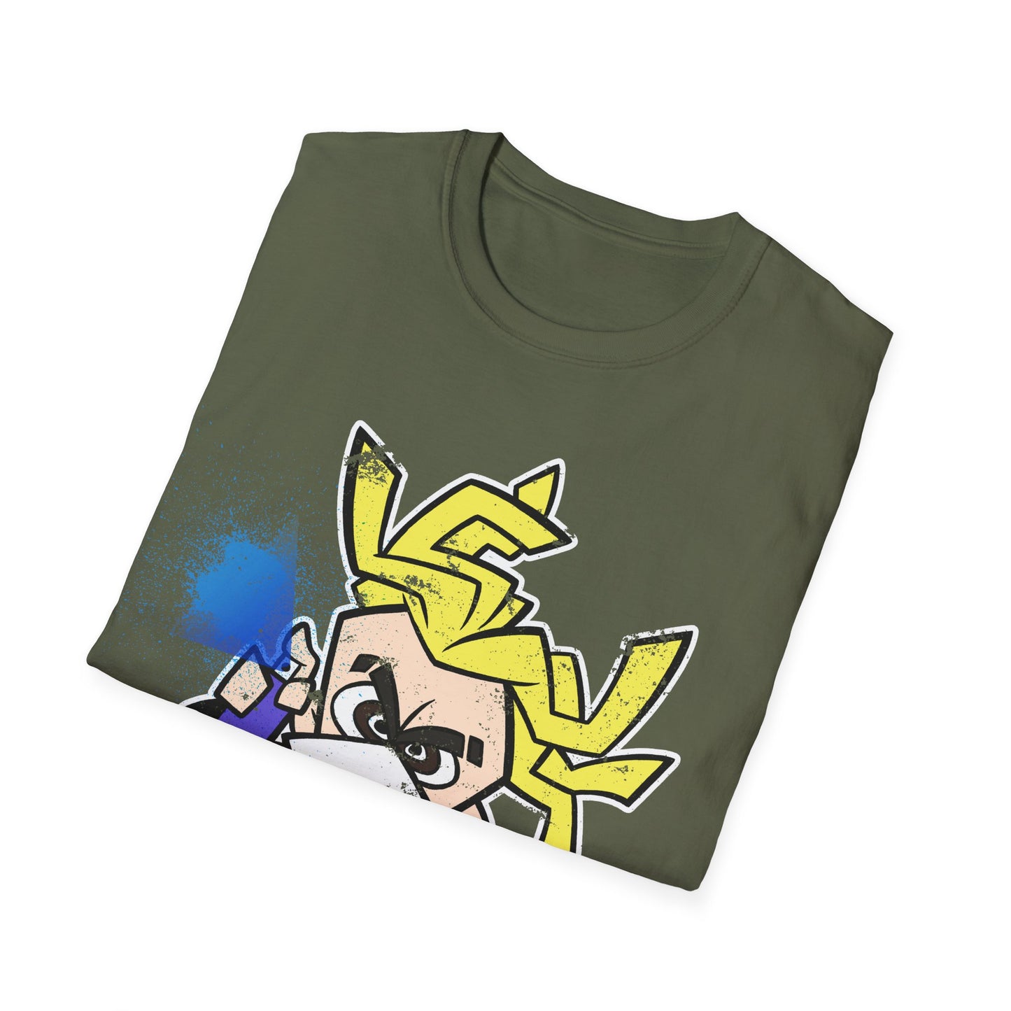 NeonNinja Softstyle T-Shirt - #NeonNinja FACADE chibi graffiti tagger