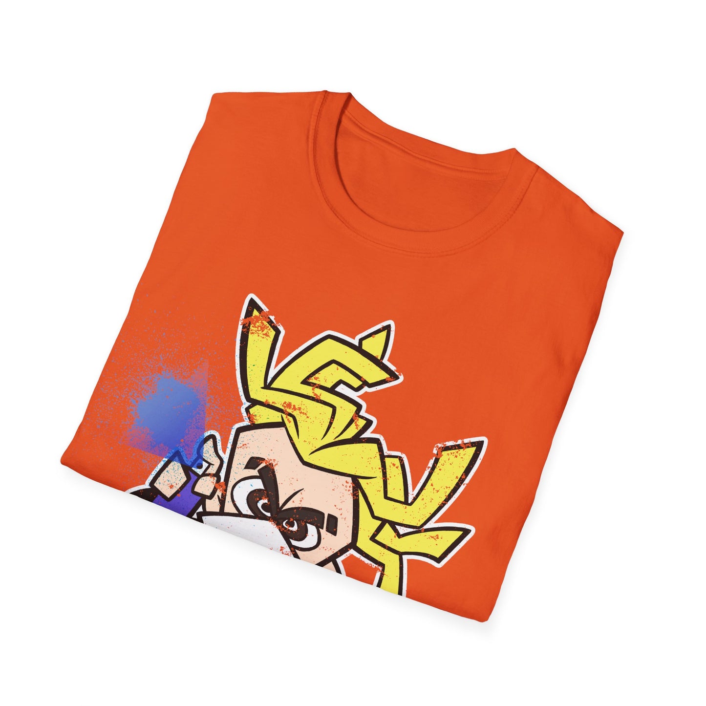 NeonNinja Softstyle T-Shirt - #NeonNinja FACADE chibi graffiti tagger
