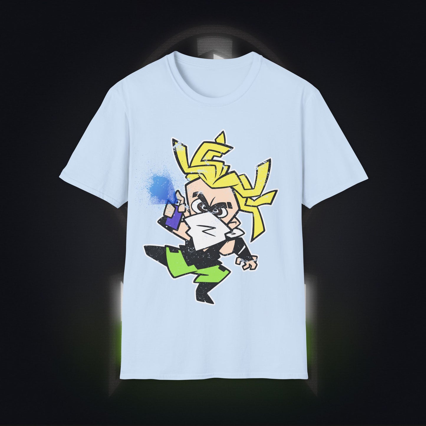 NeonNinja Softstyle T-Shirt - #NeonNinja FACADE chibi graffiti tagger