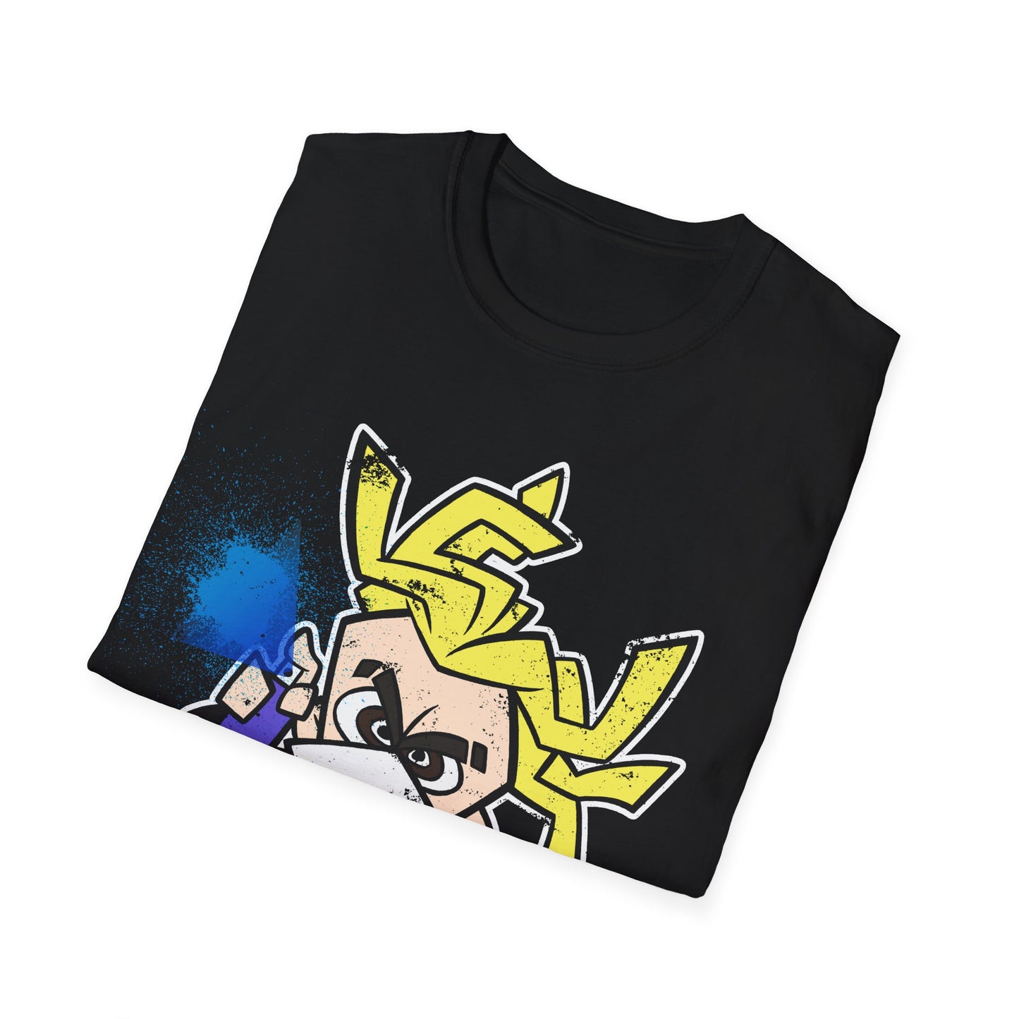 NeonNinja Softstyle T-Shirt - #NeonNinja FACADE chibi graffiti tagger
