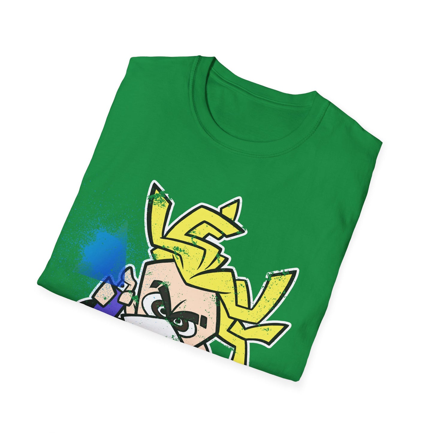 NeonNinja Softstyle T-Shirt - #NeonNinja FACADE chibi graffiti tagger