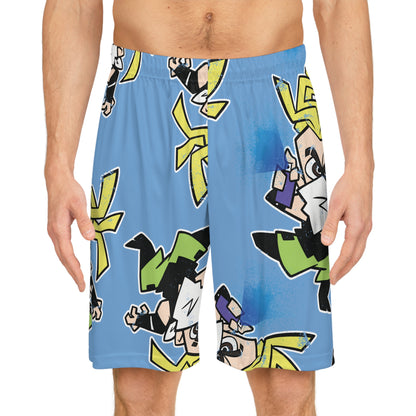 #NeonNinja FACADE Chibi Tagger Basketball Shorts