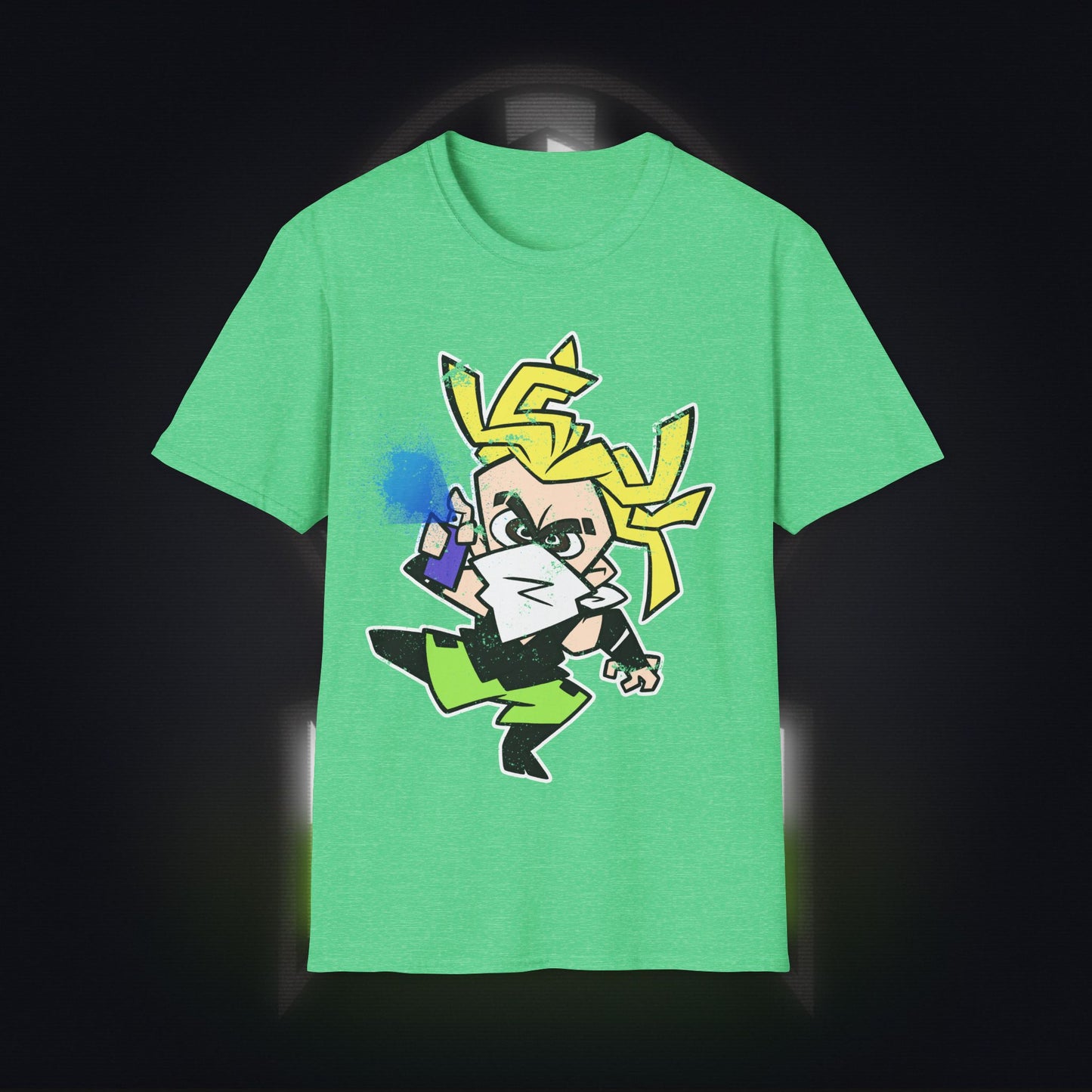 NeonNinja Softstyle T-Shirt - #NeonNinja FACADE chibi graffiti tagger