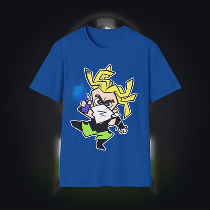 NeonNinja Softstyle T-Shirt - #NeonNinja FACADE chibi graffiti tagger