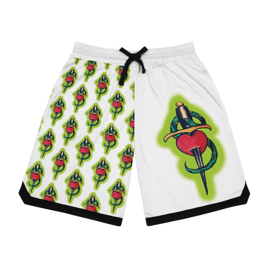 Valentine's Day Shawn Michaels Tattoo Bball Shorts
