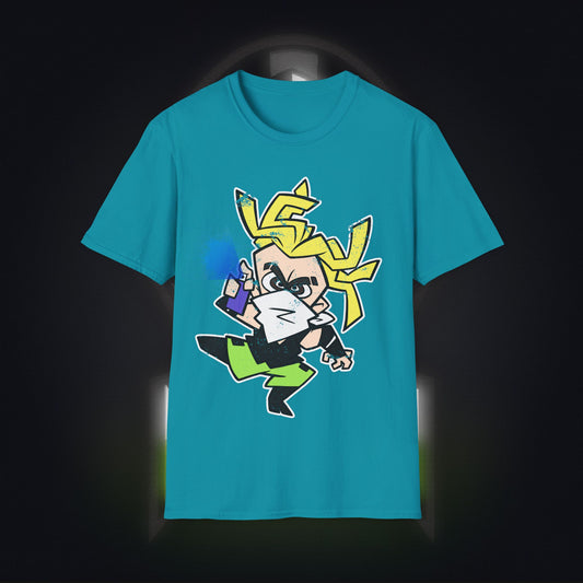 NeonNinja Softstyle T-Shirt - #NeonNinja FACADE chibi graffiti tagger
