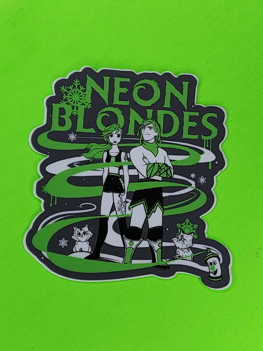 Neon Blondes Frozen Sticker