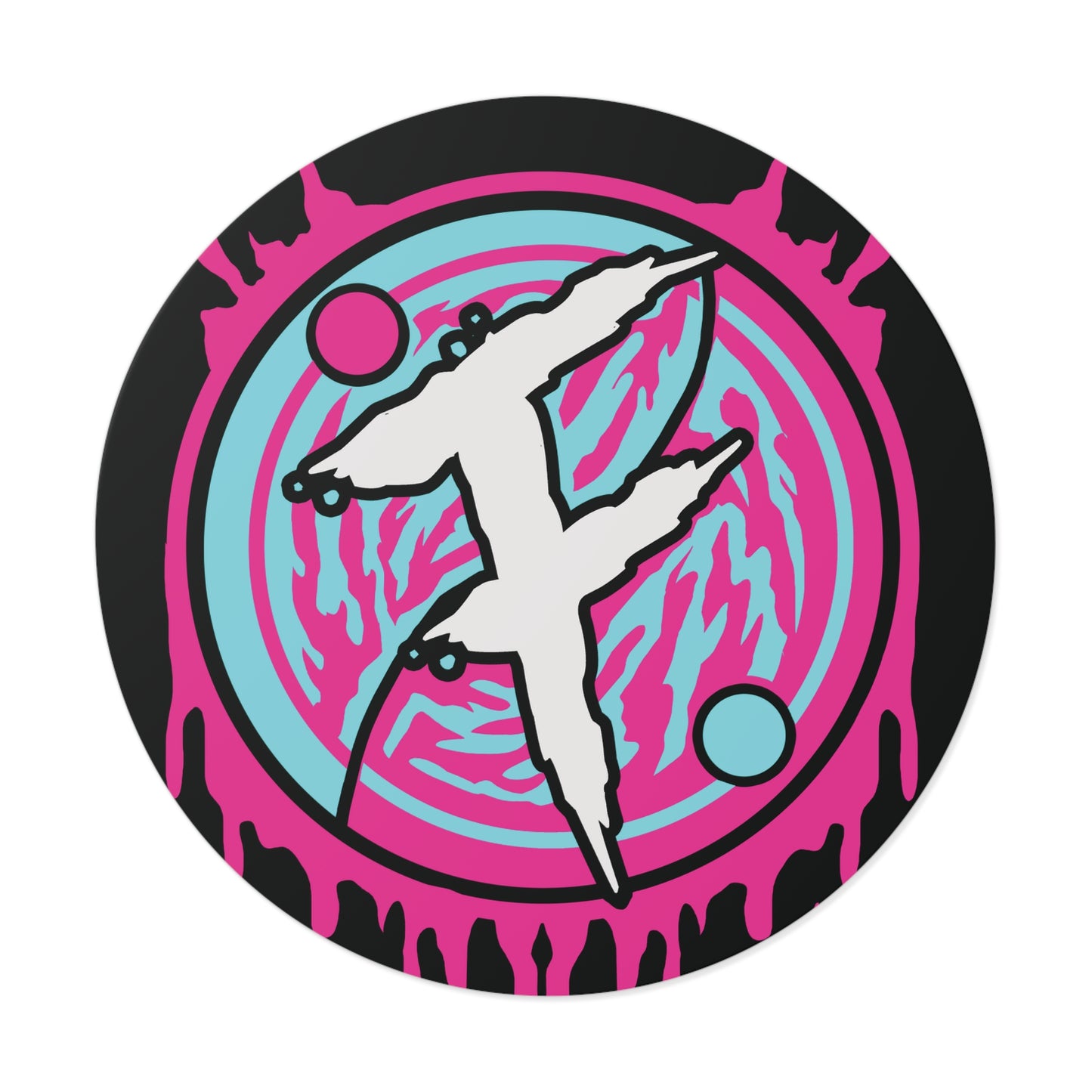 Vinyl Stickers FACADE Nin-Yang Splat Logo