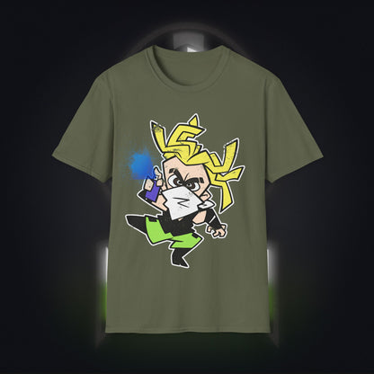 NeonNinja Softstyle T-Shirt - #NeonNinja FACADE chibi graffiti tagger