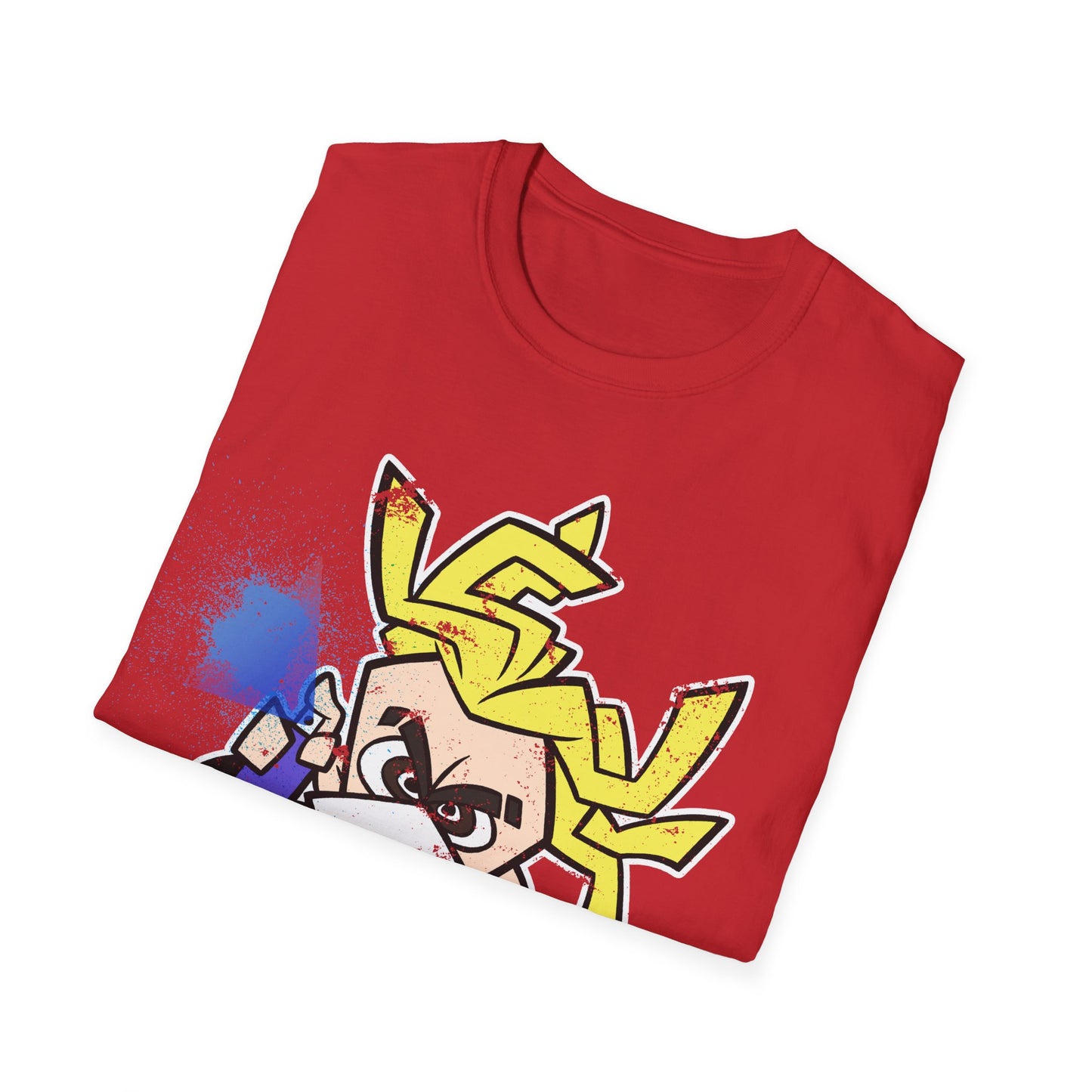NeonNinja Softstyle T-Shirt - #NeonNinja FACADE chibi graffiti tagger