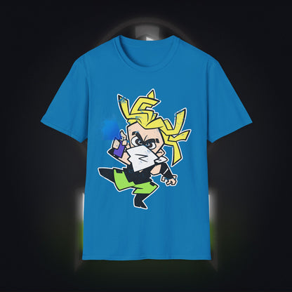 NeonNinja Softstyle T-Shirt - #NeonNinja FACADE chibi graffiti tagger