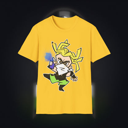 NeonNinja Softstyle T-Shirt - #NeonNinja FACADE chibi graffiti tagger