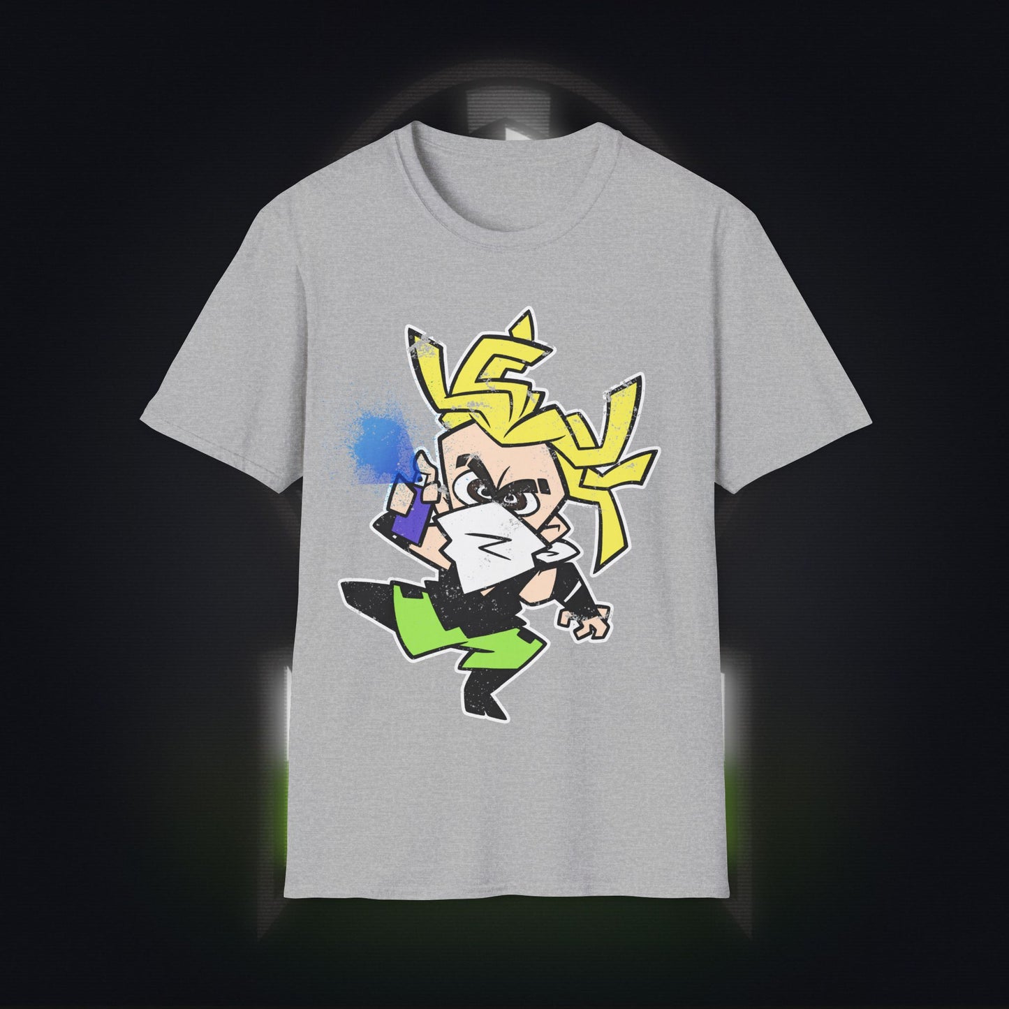 NeonNinja Softstyle T-Shirt - #NeonNinja FACADE chibi graffiti tagger