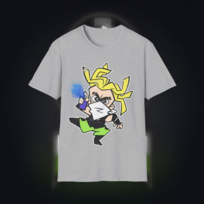 NeonNinja Softstyle T-Shirt - #NeonNinja FACADE chibi graffiti tagger