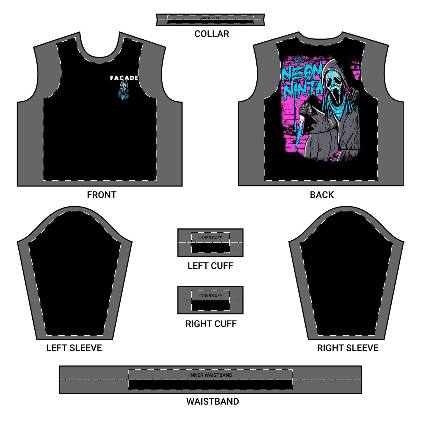 Long Sleeve Sweatshirt - SCREAM FACADE