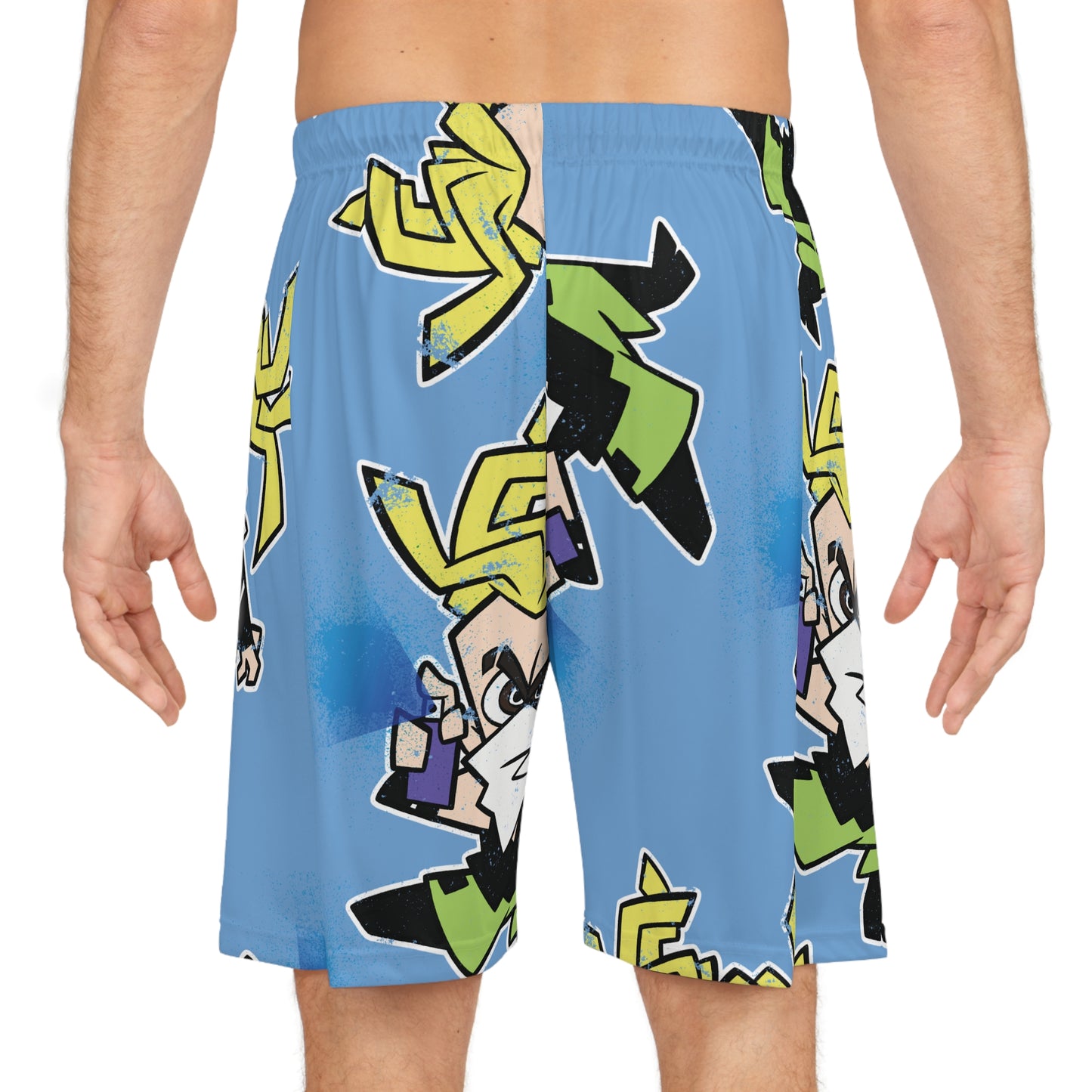 #NeonNinja FACADE Chibi Tagger Basketball Shorts
