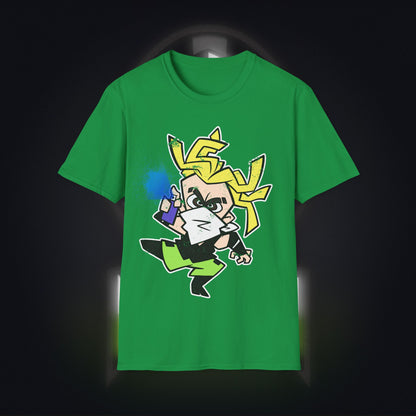 NeonNinja Softstyle T-Shirt - #NeonNinja FACADE chibi graffiti tagger