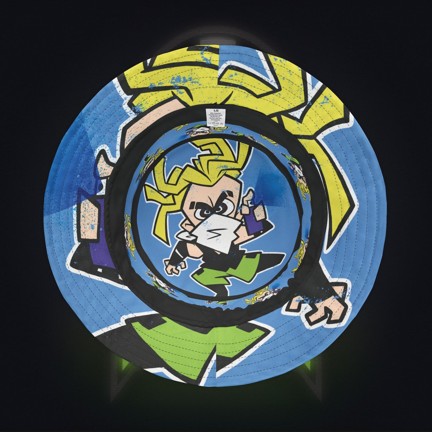 #NeonNinja Chibi Tagger Bucket Hat
