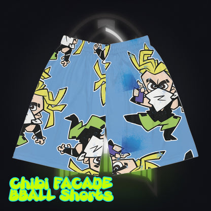 #NeonNinja FACADE Chibi Tagger Basketball Shorts